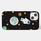 Etui iPhone 13 Étui pour iPhone / iPad lune spatiale (Verso Horizontal)
