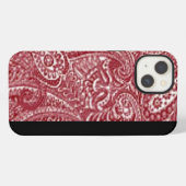 Etui iPhone 13 Étui pour mini iPad rouge au design moderne (Verso Horizontal)