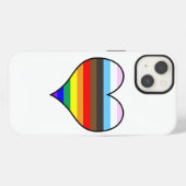 Etui iPhone 13 Étui Rainbow Heart Case-Mate pour iPhone (Verso Horizontal)