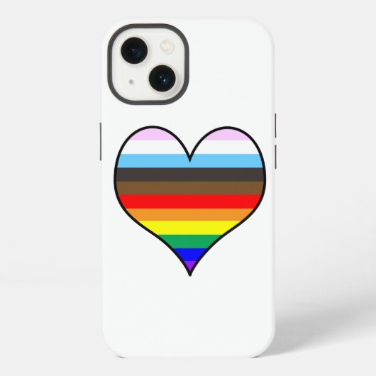 Etui iPhone 13 Étui Rainbow Heart Case-Mate pour iPhone (Verso)