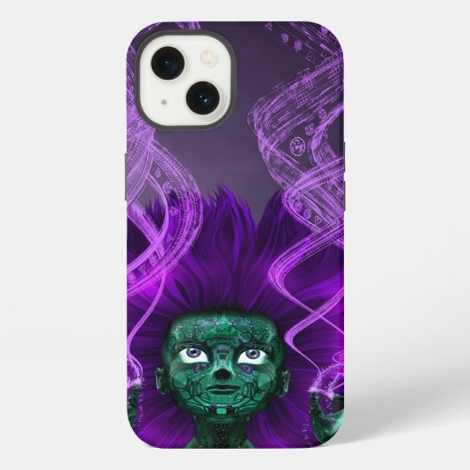 Etui iPhone 13 Étui Violet Glitch Witch pour iPhone 6/6S (Verso)