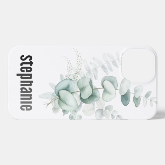 Etui iPhone 13 Eucalyptus Pattern iphone Case (Verso Horizontal)