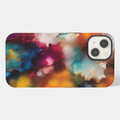 Etui iPhone 13 Explosion colorée Encre d'alcool (Verso Horizontal)