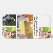 Etui iPhone 13 Faites votre propre collage photo et texte (Verso Horizontal)