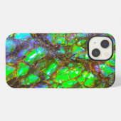 Etui iPhone 13 Falln Peacock Ammolite (Verso Horizontal)