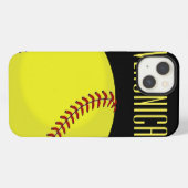 Etui iPhone 13 Fan de softball (Verso Horizontal)