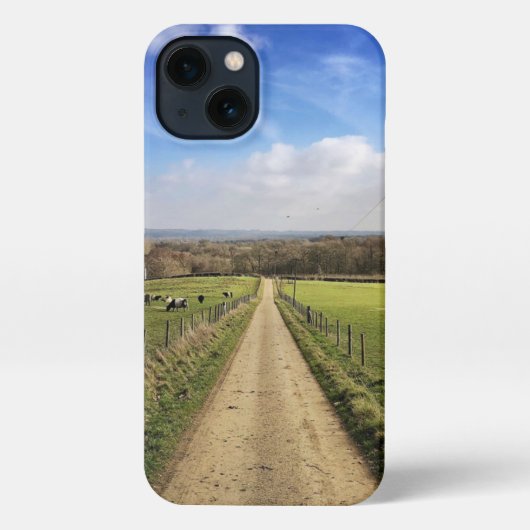 Etui iPhone 13 Farms | English Countryside Dirt Road (Verso)