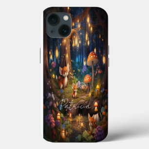 Etui iPhone 13 Faune Fantaisiste - Renards Animaux Mignons Champi