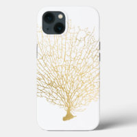 Faux Gold Sea Fan Coral