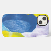 Etui iPhone 13 Faux Indigo III (Verso Horizontal)