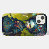 Etui iPhone 13 Fée grincheuse Art Fantastique Pixie (Verso Horizontal)