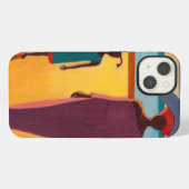 Etui iPhone 13 Femme avec Poisson (Verso Horizontal)