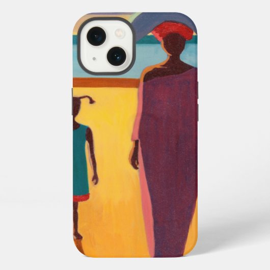 Etui iPhone 13 Femme avec Poisson (Verso)