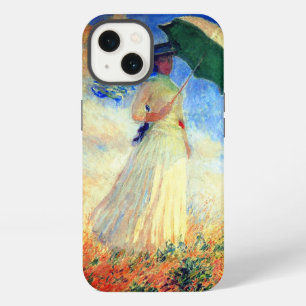 Etui iPhone 13 Femme de Monet avec un parasol tournée vers la dro