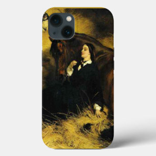 Etui iPhone 13 Femme et Cheval