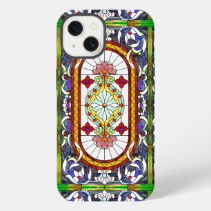 Etui iPhone 13 Fenêtre en verre coloré Tiffany Art Nouveau