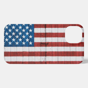 Etui iPhone 13 Fermes   American Flag Barn Mural