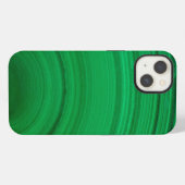 Etui iPhone 13 Fermeture du Malachite vert (Verso Horizontal)