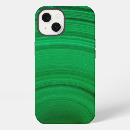 Etui iPhone 13 Fermeture du Malachite vert (Verso)