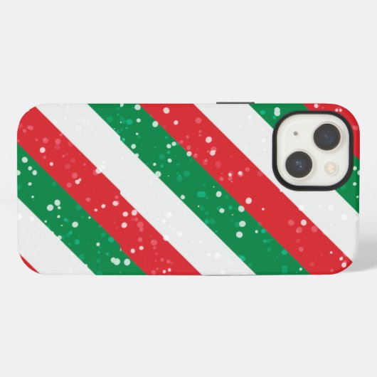 Etui iPhone 13 Festive Stripes Téléphone Case (Verso Horizontal)