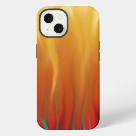 Etui iPhone 13 Feu - Flammes simulées Art abstrait (Verso)