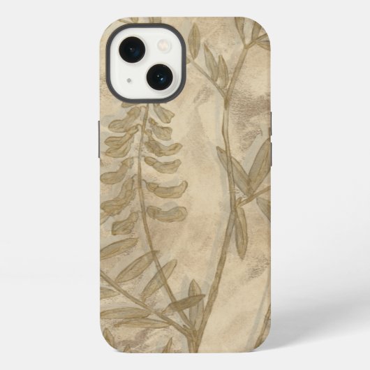 Etui iPhone 13 Feuillage doré I (Verso)