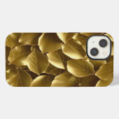 Etui iPhone 13 Feuille d'or (Verso Horizontal)