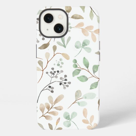Etui iPhone 13 Feuilles (Verso)