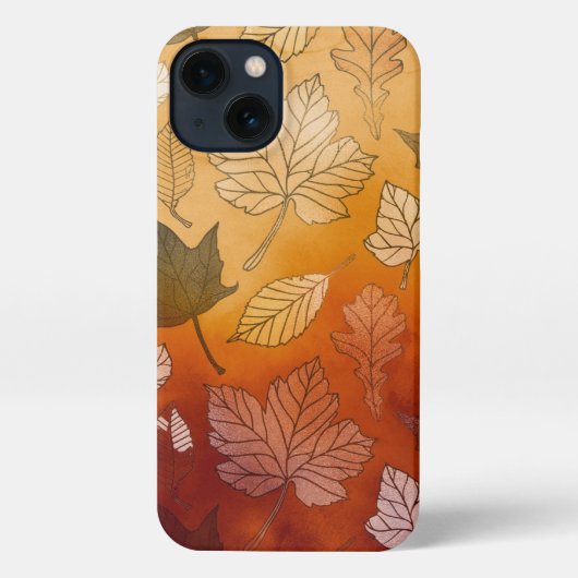 Etui iPhone 13 Feuilles d'automne (Verso)