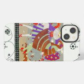 ETUI iPhone 13 FEUILLES D'AUTOMNE DANS LE VENT / CONCEPTION DE CO (Verso Horizontal)