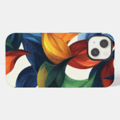 Etui iPhone 13 Feuilles et Floral (Verso Horizontal)