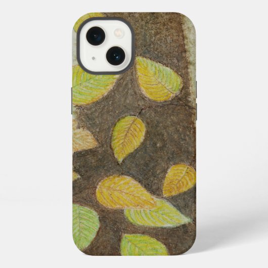 Etui iPhone 13 Feuilles hêtre (Verso)
