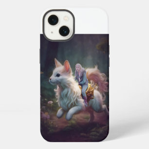 Etui iPhone 13 Fille unique de cheval à cheval
