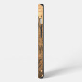 Etui iPhone 13 Finition Ziricote (fausse) (Côté gauche)