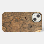Etui iPhone 13 Finition Ziricote (fausse) (Verso Horizontal)