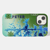 Etui iPhone 13 Fir Tree & Snowflakes & Your Name Case-Mate iPhone (Verso Horizontal)