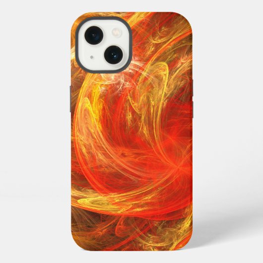 Etui iPhone 13 Firestorm Nova Art Abstrait (Verso)