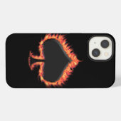 Etui iPhone 13 Flames de pique (Verso Horizontal)