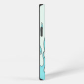 Etui iPhone 13 Flamme bleu clair (Côté droit)