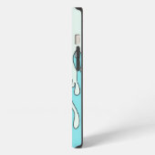 Etui iPhone 13 Flamme bleu clair (Côté gauche)