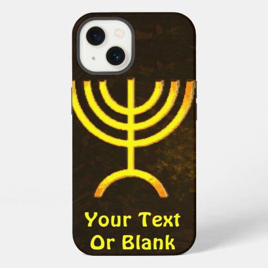 Etui iPhone 13 Flamme de la Menorah (Verso)