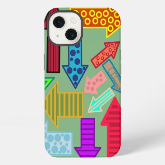 Etui iPhone 13 Flèches (Verso)