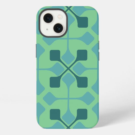 Etui iPhone 13 Flèches bleues (Verso)