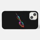 Etui iPhone 13 Fléchettes en acier (Verso Horizontal)