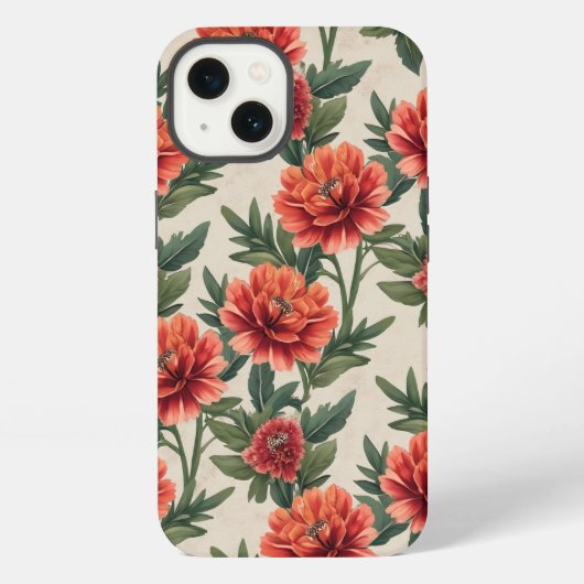 Etui iPhone 13 fleur  (Verso)