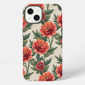 Etui iPhone 13 fleur