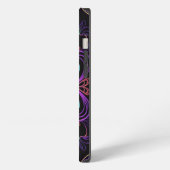 Etui iPhone 13 Fleur abstraite vibrante (Côté gauche)