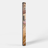 Etui iPhone 13 Fleur Alphonse Mucha (Côté droit)