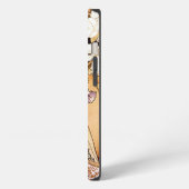 Etui iPhone 13 Fleur Alphonse Mucha (Côté gauche)