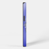 Etui iPhone 13 Fleur bleue (Côté droit)